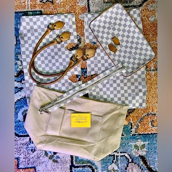 🌸 Vachetta leather Apple Watch band Damier Azure handmade - Picture 15 of 16